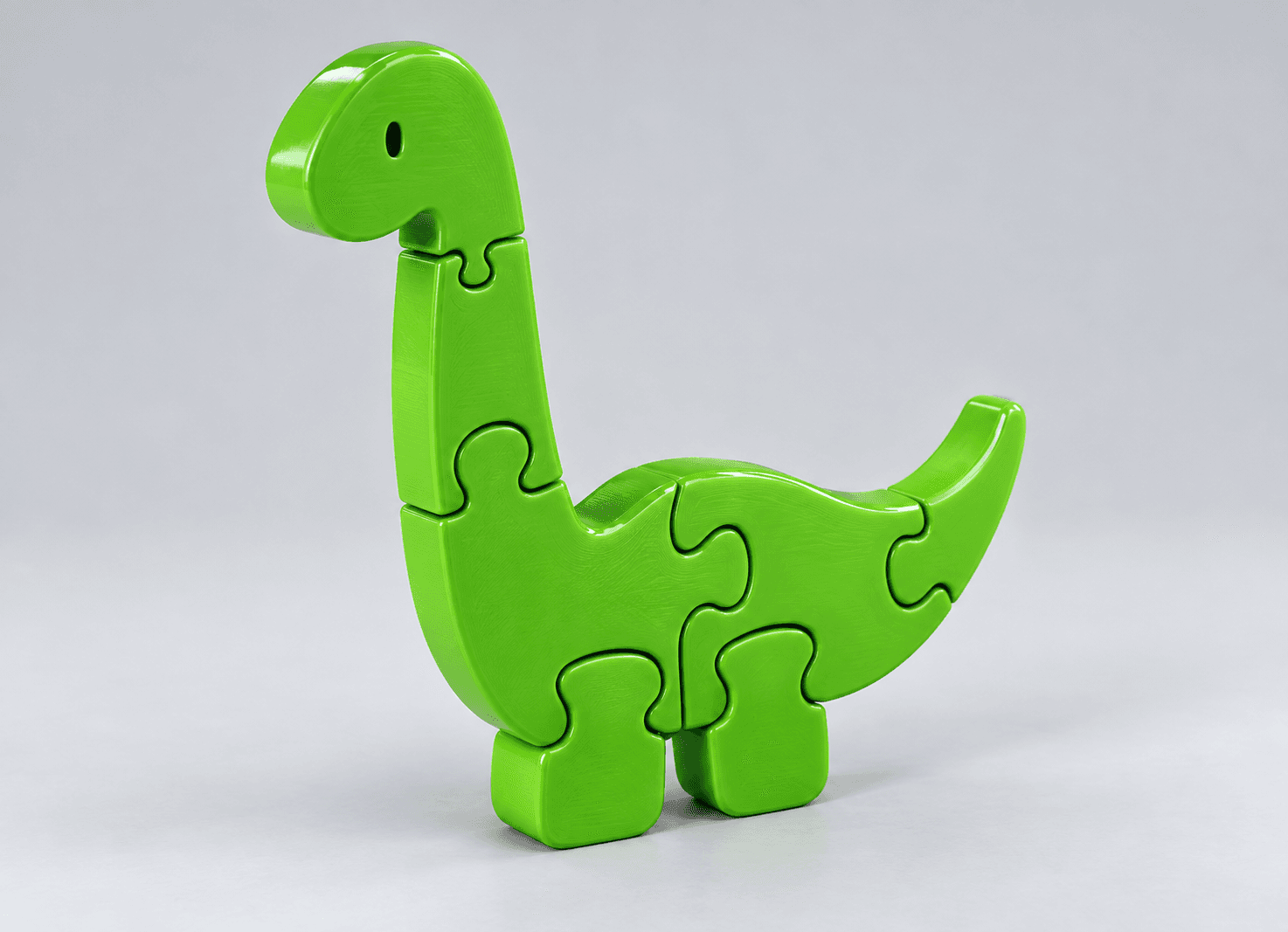 Ảnh minh họa puzzle khủng long cổ dài