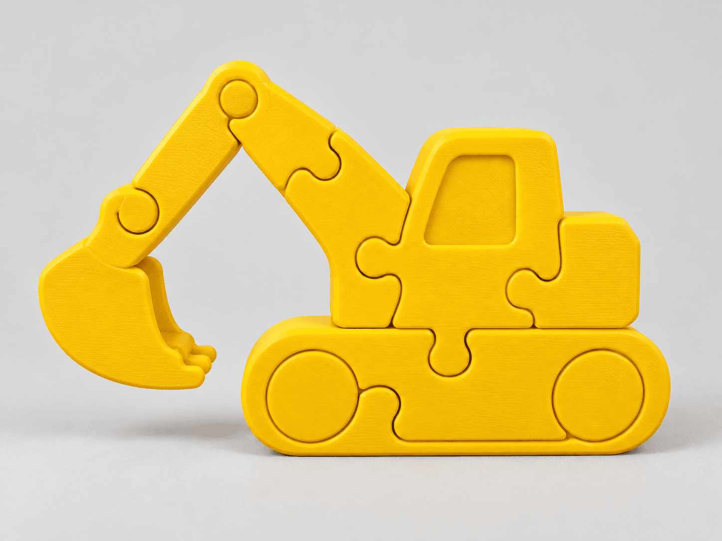 Ảnh minh họa puzzle máy xúc